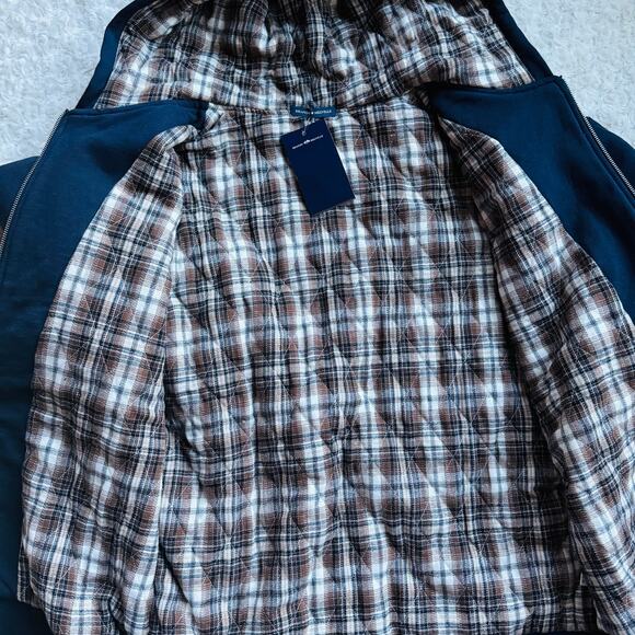 Brandy Melville Womens Blue Oversized Christy Plaid Hoodie Size Large XL NEW - Picture 11 of 16